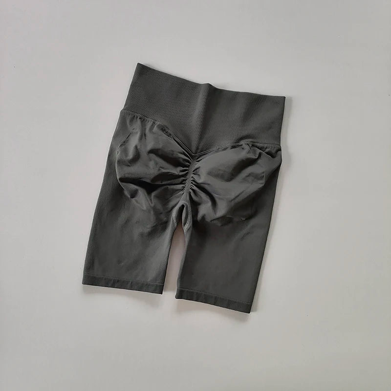 Women’s High-Waist Yoga Shorts – Hip Push-Up