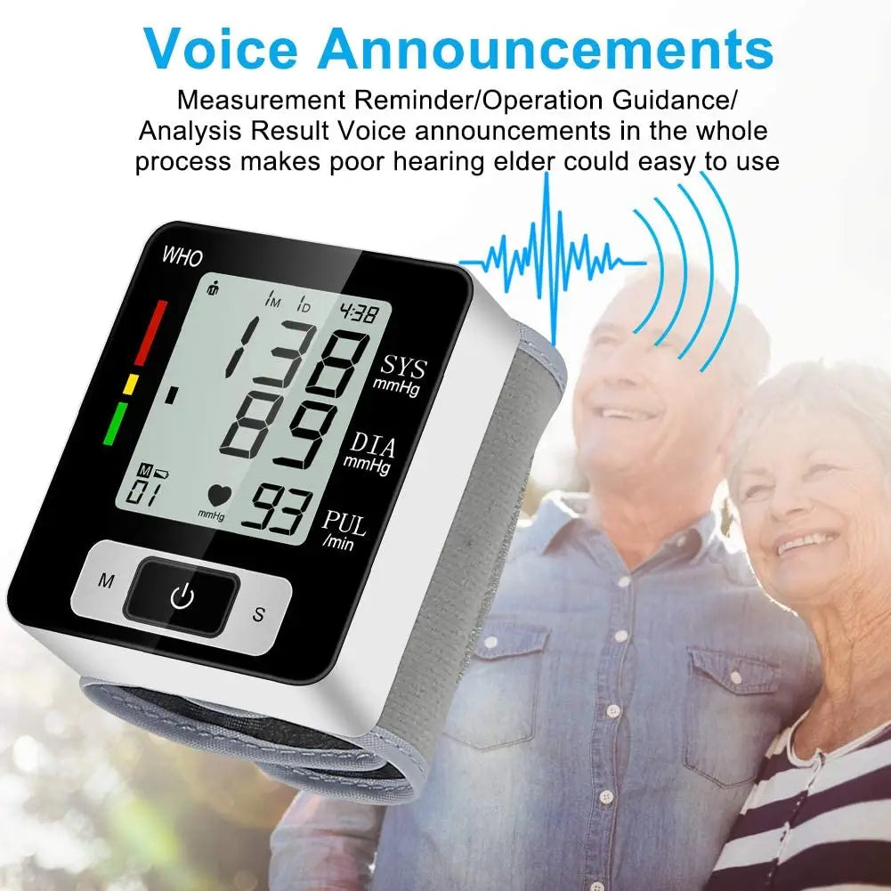 High-Accuracy Digital Wrist Blood Pressure Monitor