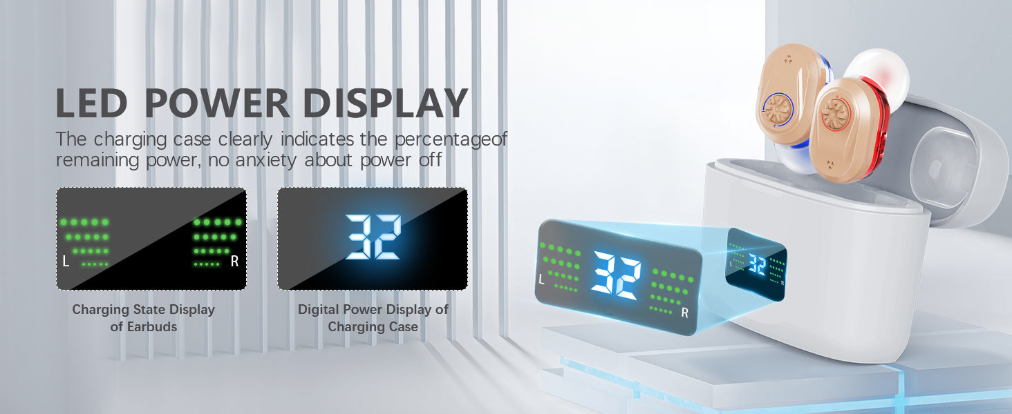 Wireless Mini Hearing Aid – Noise-Cancelling for Seniors